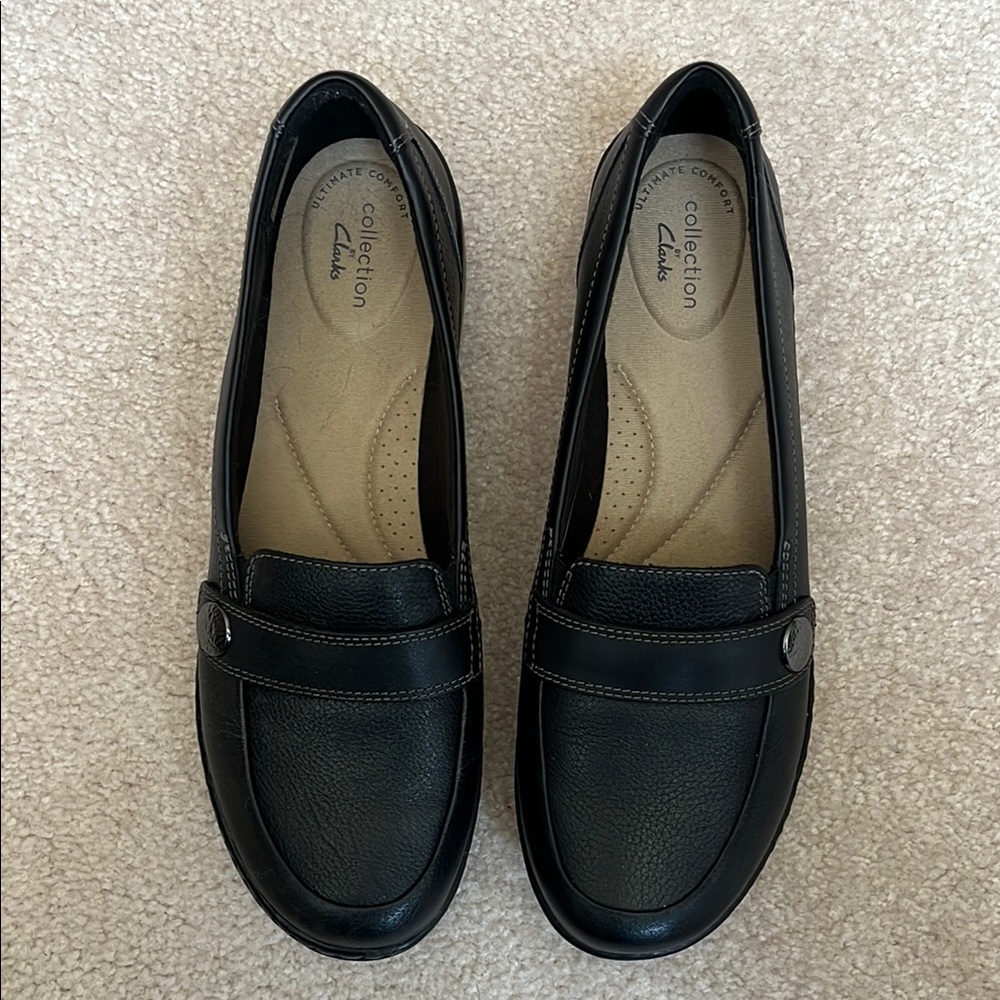 Collection by Clarks Women's Cora Daisy Black Shoes - 9-1/2 M